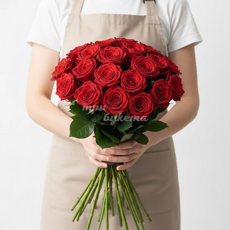 Букет на 14 февраля из красных роз